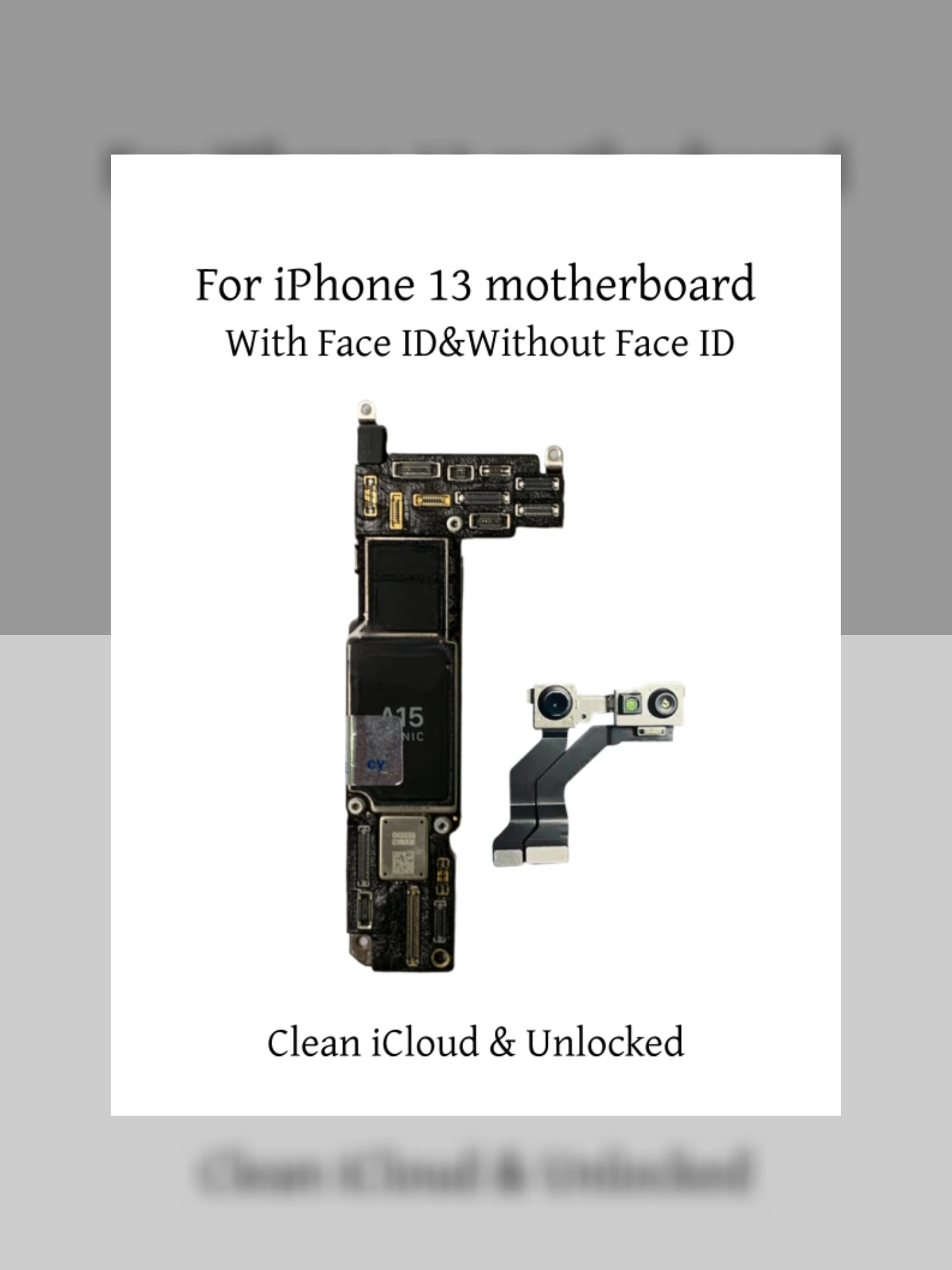 Unlocked For iPhone 13Pro& 13 Pro Max Motherboard, Support Update Clean iCloud Logic Board With/No Face ID Mainboard Replacement