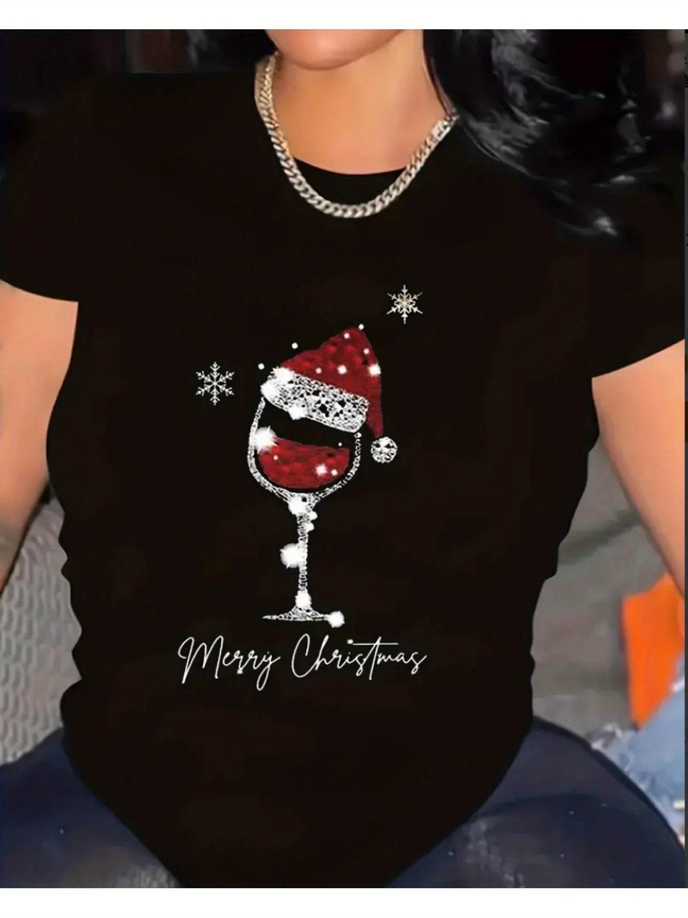 Camiseta gráfica 100% algodão, gola redonda, casual, ajuste regular, tecido de malha, manga curta, top de férias 0xl-4xl