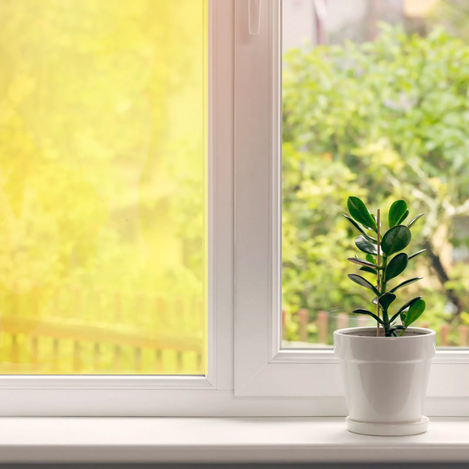 Transparent Decorative Window Film Pet 0. X 130Cm Removable Privacy Window Tint Anti-Uv Heat for Home Office