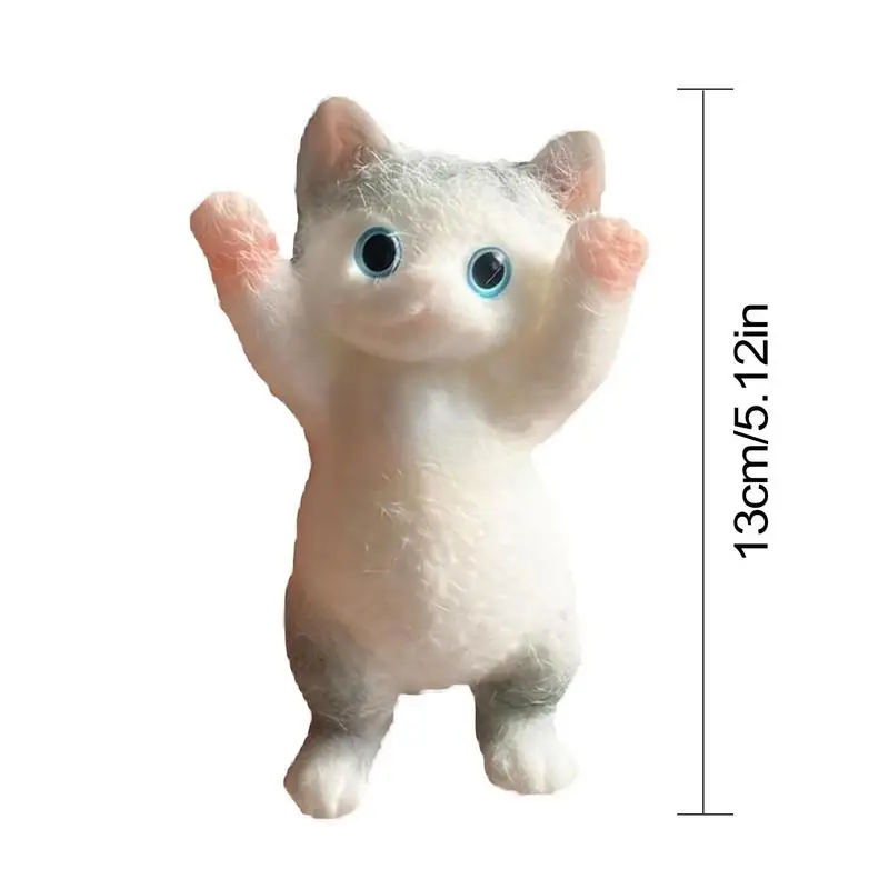 Soft Stress Relief Stretchy Doll Squeeze Toy Raise Hands Cat Fidget Toy For Kids Interactive Sensory Toys Lightweight