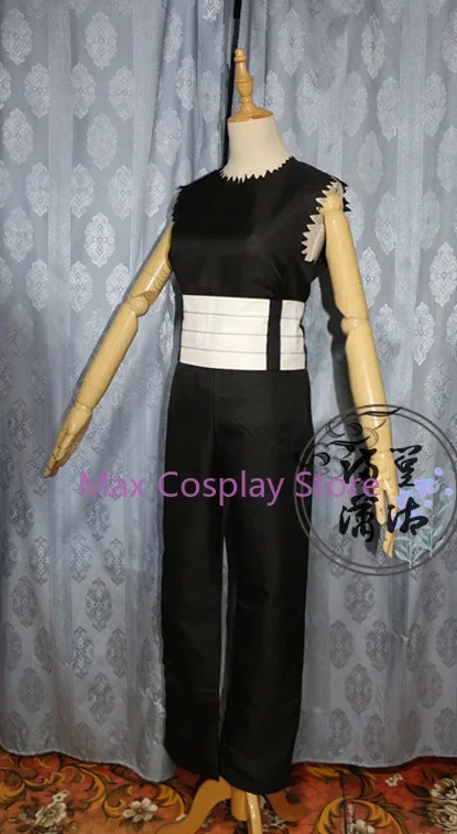 Max Cos Hiei YuYu Hakusho Cosplay Costume Fleeting Shadow Top+pant+belts Customized size view 3