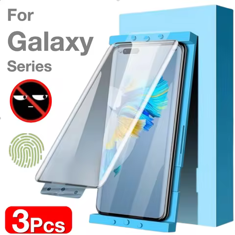 3Pcs For Samsung Galaxy S25 S24 S23 Ultra S22 S21 S20 S10 S9 S8 Plus Note 20 10 9 8 Screen Protector With Kit Not Tempered Glass