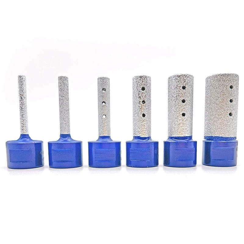 6/810/15/20/25/30mm M14 Vaccum Brazed Diamond Finger Bit Milling Cutter Brazing for Ceramic Tile Stone Granite Marble