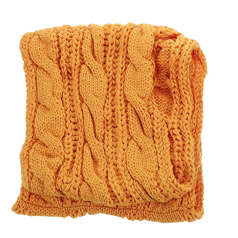 

Thick Wool Scarf Balaclava Ski Mask Autumn And Winter Yarn Ear Covers for Cold Weather