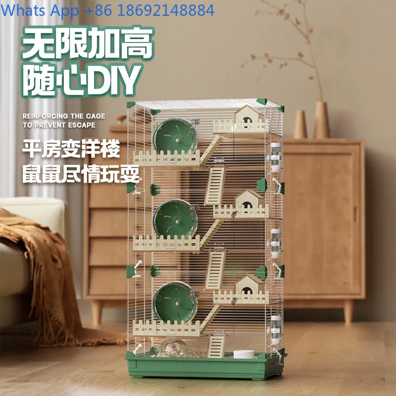 قفص هامستر شفاف من الأكريليك للاستخدام المنزلي مناسب للهامستر والحيوانات الأليفة الصغيرة #5