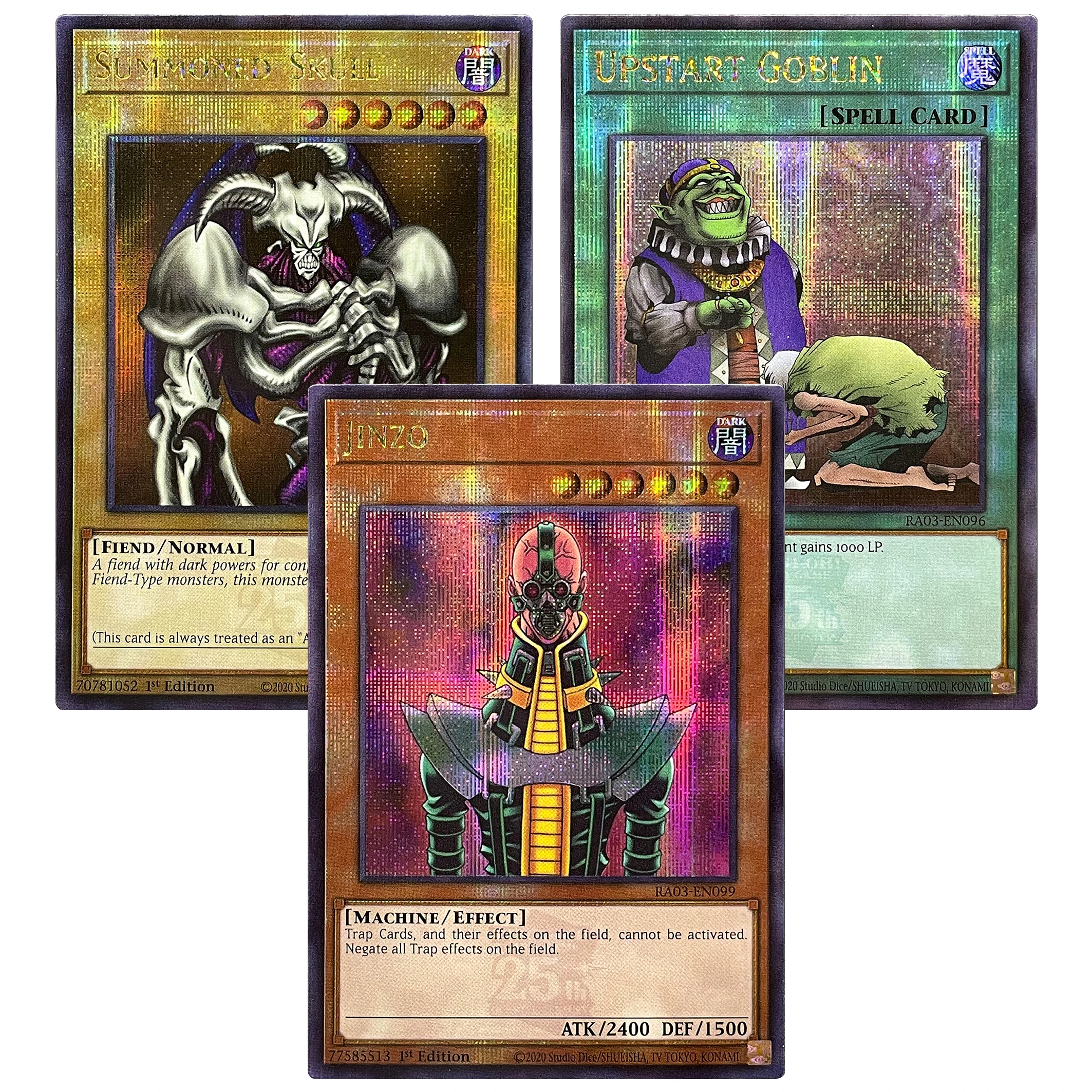 

YuGiOh! QCSER Cards RA03-EN099 JINZO MULCHAMY MEOLS RAIGEKI MIRROR FORCE YU-GI-OH High Quality Proxy Card
