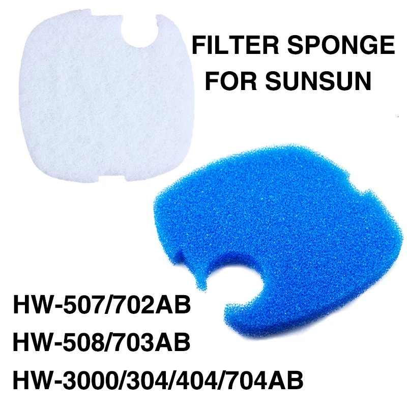 Filter Sponge Set Replace For Sunsun Aquarium External Canister Filter HW 507AB 702AB 508AB 703AB 304AB 404AB 704AB 3000