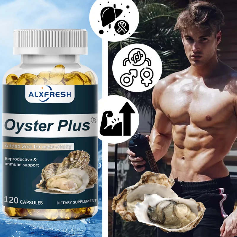 Oyster Capsules Support Enhance Immunity Improve Male Function Anti-oxidant and Anti-aging Improve Fatigue and Enhance Energy