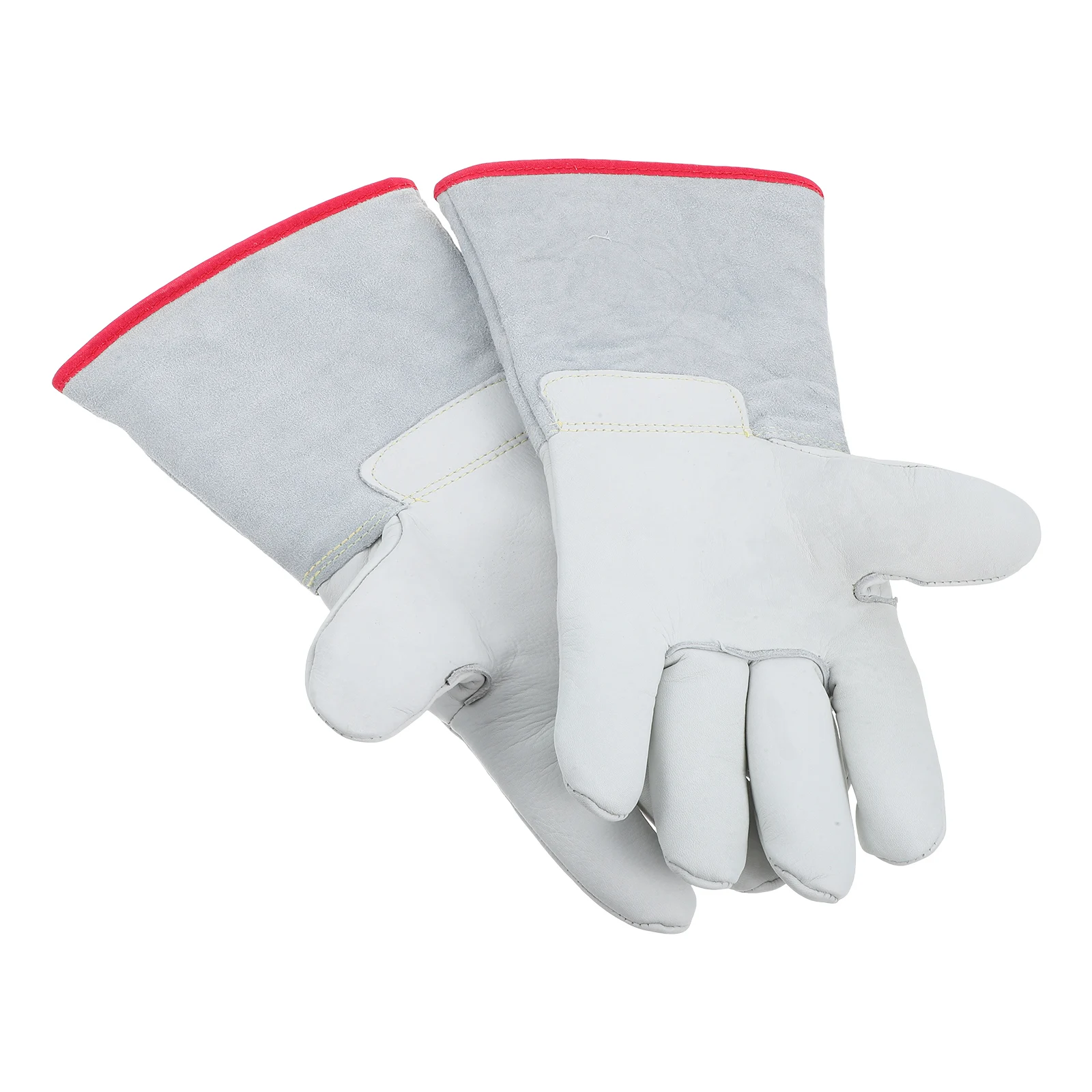 

Waterproof Gloves Driver for Men Weather Outdoor Heavy Duty Cowhide Construction Animal Bite Man