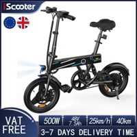 IScooter EB1 Electric Bike 350W Motor 36V 7.8Ah Battery E-Bicycle 40km Max Range 25km/h Speed 14Inch Foldable Electric Bike