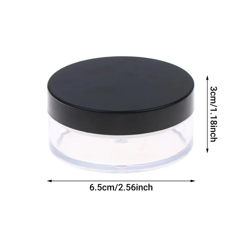 1 Stück Mini Tragbare Plastikbox 15g Nachfüllbare Pulver-Leerbox Handlicher Leertopf mit Sieb Reise-Make-up-Behälter Siebbehälter – Detail 7