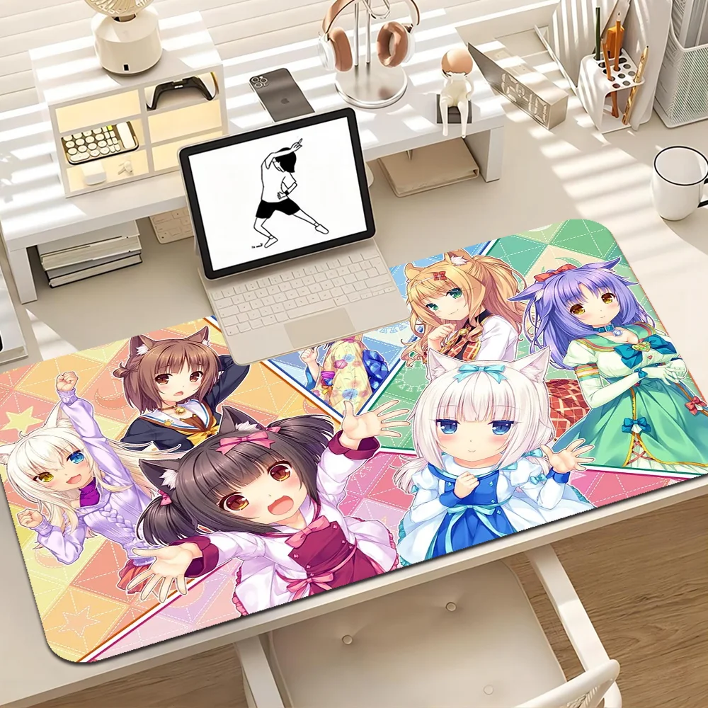 Anime Nekoparas Mousepad New Rubber Mouse Durable Desktop Mousepad Size For Game Keyboard Pad For Gamer