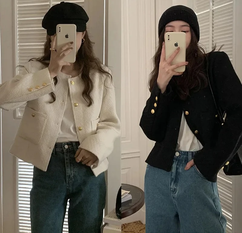 

Женский осенне-зимний свободный крой, утолщенный свитер из овечьей шерсти, куртка в корейском стиле, чувственный кардиган, топ