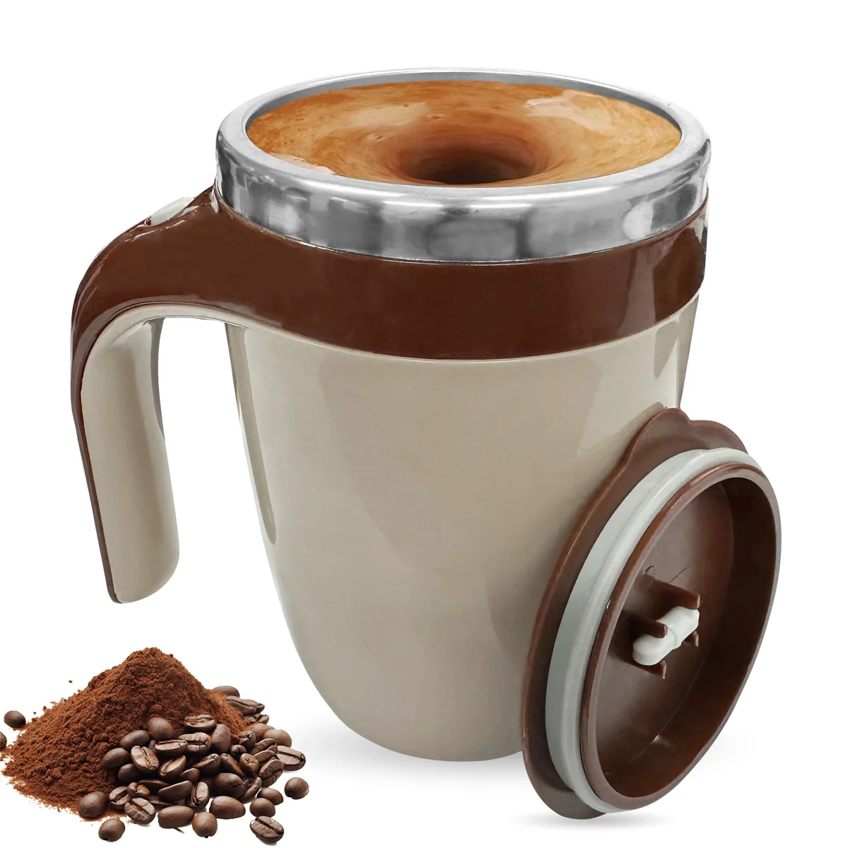 

Coffee Color Mixing Coffee Cup (without 2*AAA Battery) Household Portable Electric Soybean Milk Milkshake Cup Office Mug