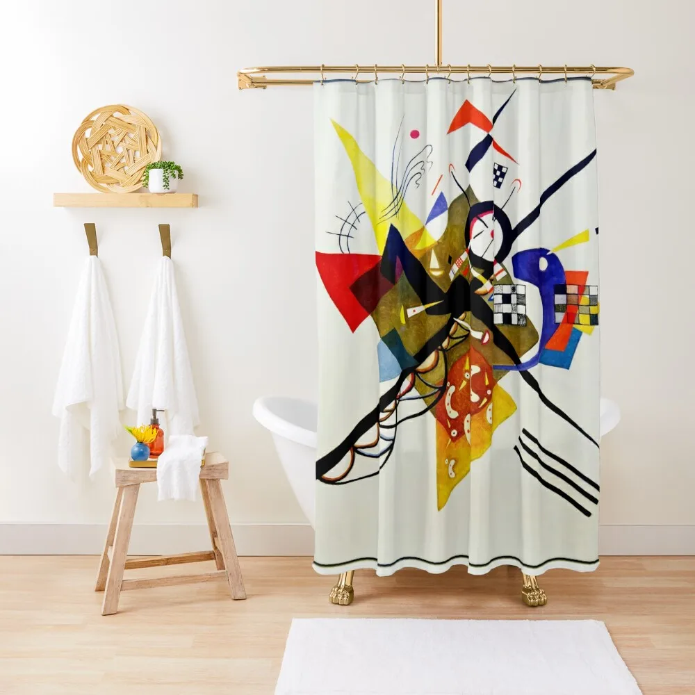 

On White II by Wassily Kandinsky | "Auf Weiss II" Shower Curtain Bathroom Accessory Luxury Bathroom Shower Curtain