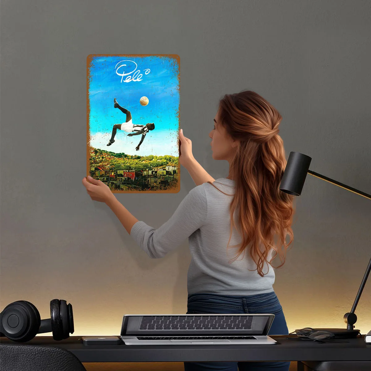 بيلي صفيح علامات الرياضة المشارك لوحة معدنية خمر علامة معدنية مخصصة للجدار الفن الديكور حديقة زينة ديكور المنزل بار #2