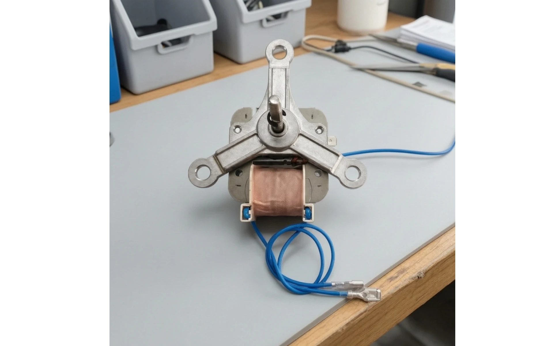 Air Fryer Fan Motor Replacement Part Air Fryer Motor Bracket Wired Compact for DIYers, Workshop