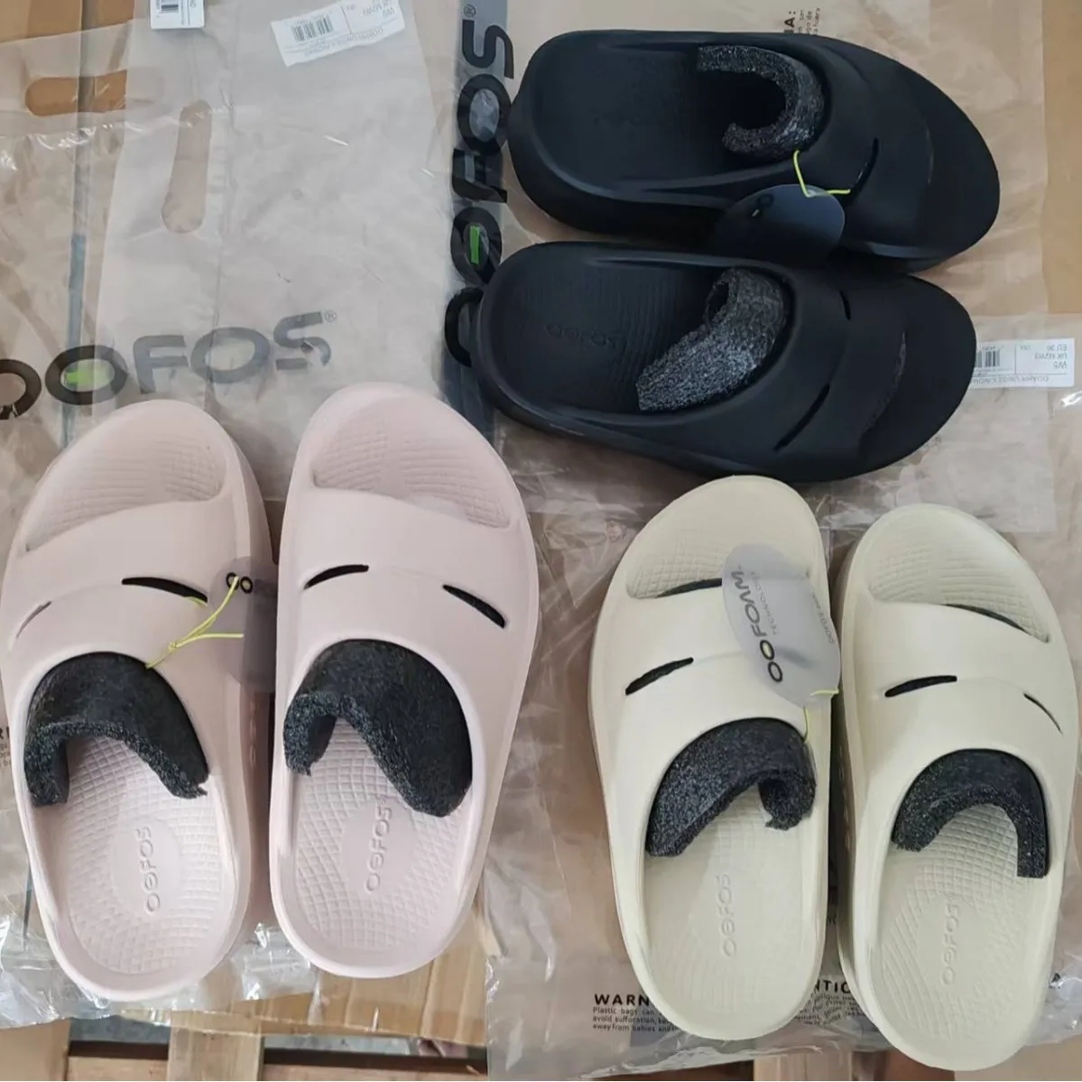 OOFOS Ultra Soft EVA Slippers Thick Sole Arch Support Cloud Cushion Slides for Men Women Home Indoor Beach Summer