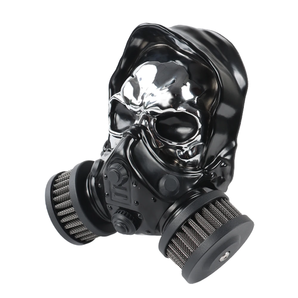 オートバイ スカル ハイパフォーマンス ハウフロー エアフィルター スポーツスター XL 2004-2023用