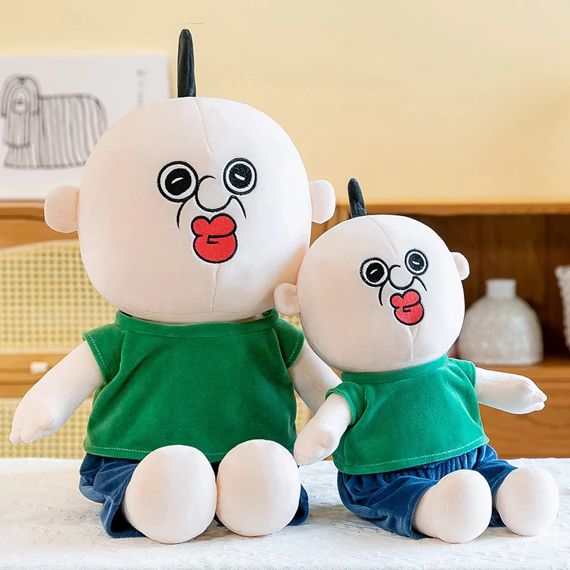 1pc 40/55/70cm Cute Cartoon Plush Toy Human Type Throw Pillow Kawaii Room Decoration Soft Comfortable Doll