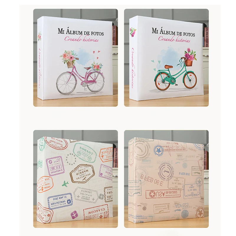 Can be book handwritten photo album book flat back paper core pocket type baby growth photo organizer book photobook 6 inch 200