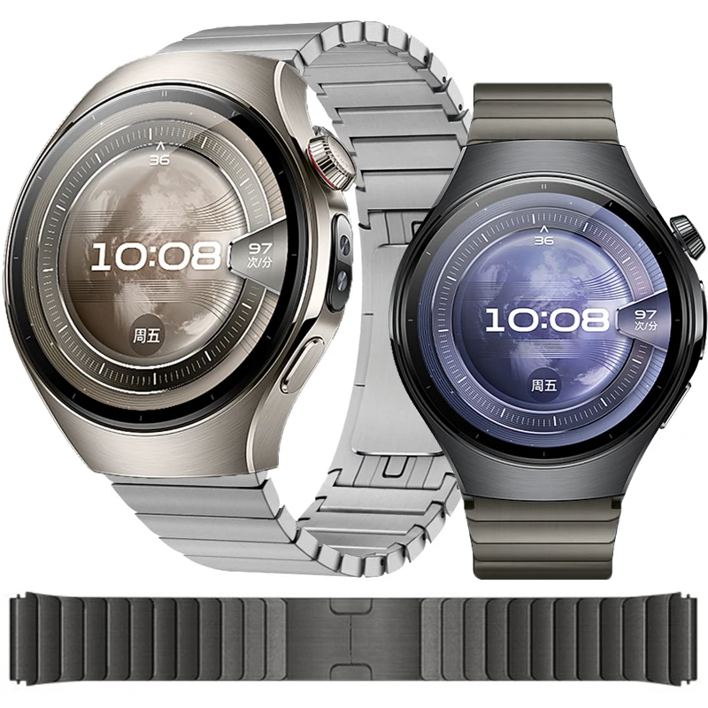 

Ремешок из нержавеющей стали для Huawei Watch 5, 46 мм, ремешок 22 мм, роскошный металлический браслет для Huawei Watch 5/4/4pro/3pro, высококачественный ремешок