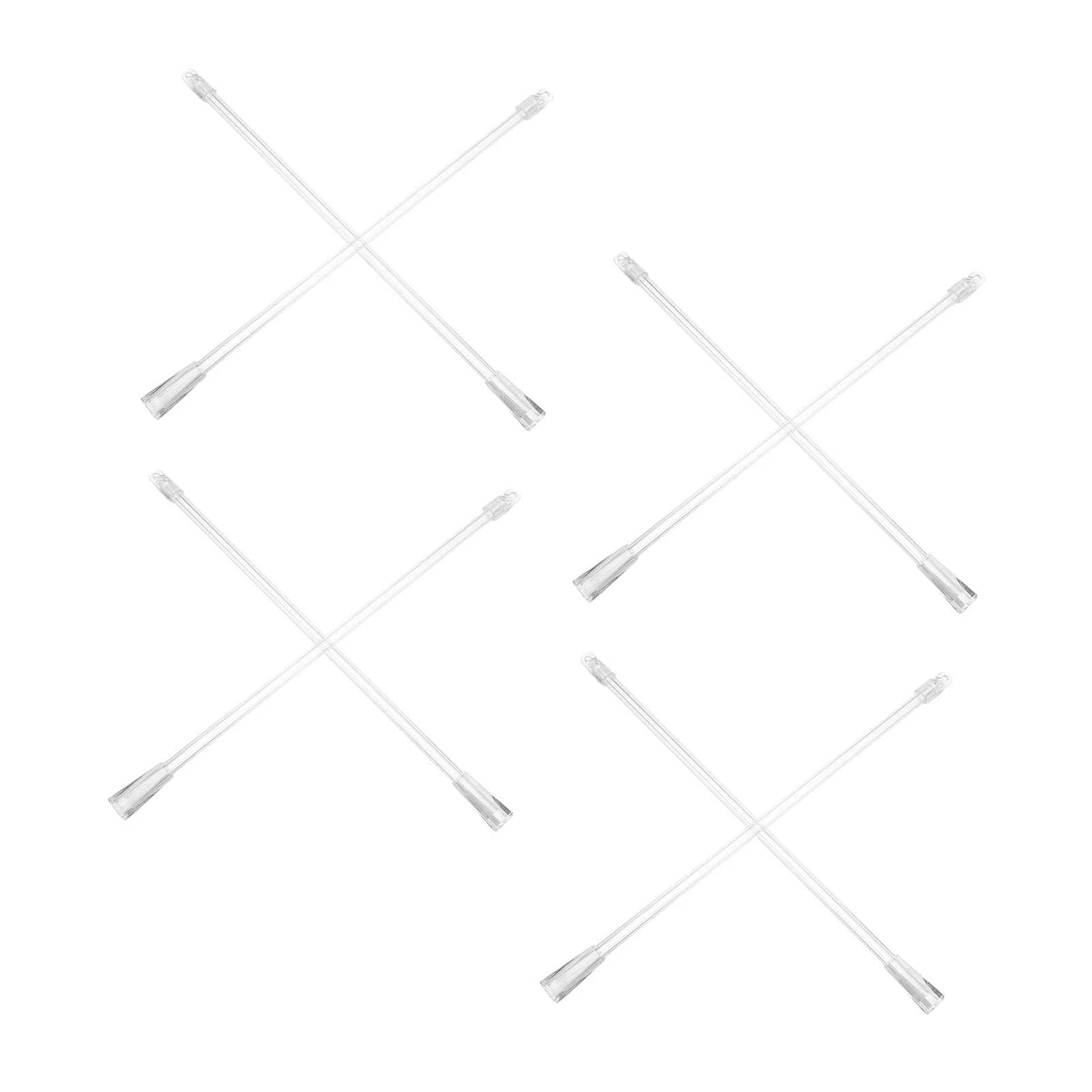 

8Pcs Clear Curtain Stick Blinds Wand Replacement Hook Handle Long Vertical Blind Wand Tilt Opener Window Rod Accessory