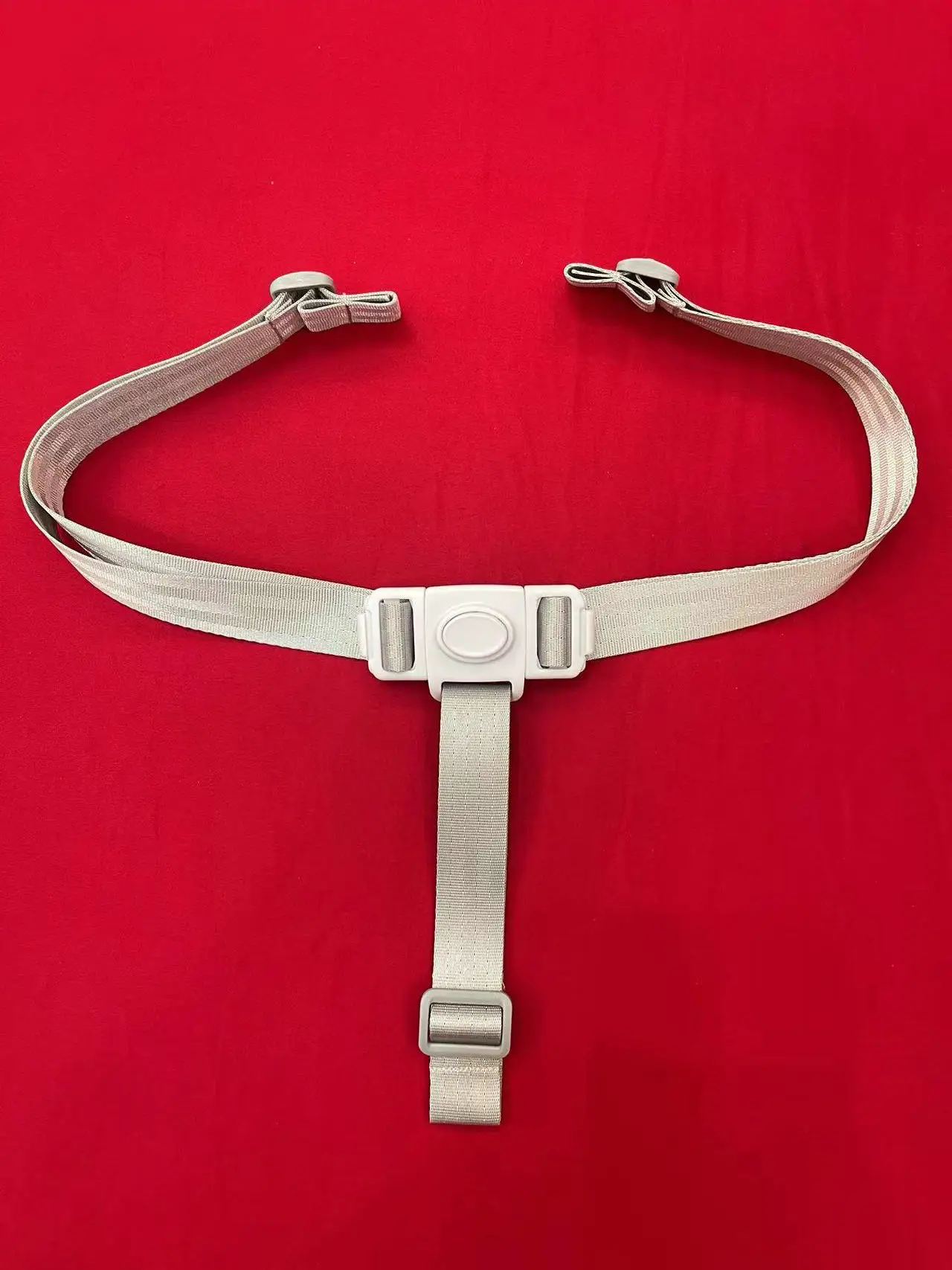 

THREE POINT BABY HIGHCHIARREPLACEMENT HARNESS Spare Parts 3 Point Safety Harness for Antilop High Chair Seat Baby Kid Safe Grey