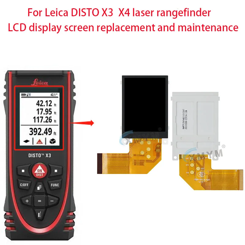 Leica DISTO X3 X4 레이저 거리 측정기 LCD 디스플레이 화면 교체 및 유지 관리