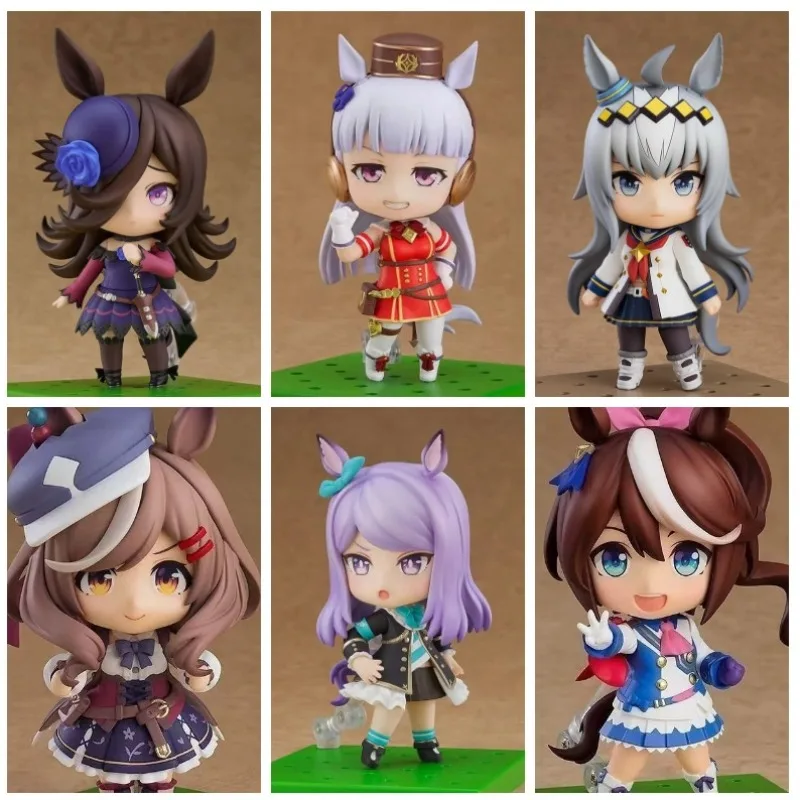 New Anime Game Pretty Derby Rice Shower Tokai Teio Oguri kawaii Joint mobility Action Figure PVC Model Statue Toys Doll Gift
