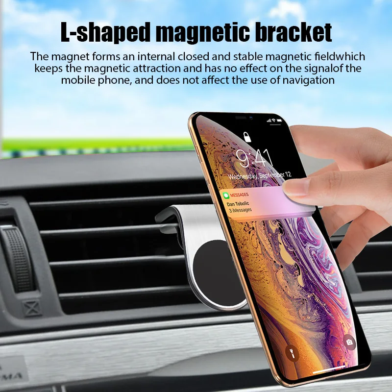 car Magnetic Phone Holder Car Vent Navigation Bracket for SSANGYONG Chairman Rexton Kyron Rodius Actyon korando Tivolan