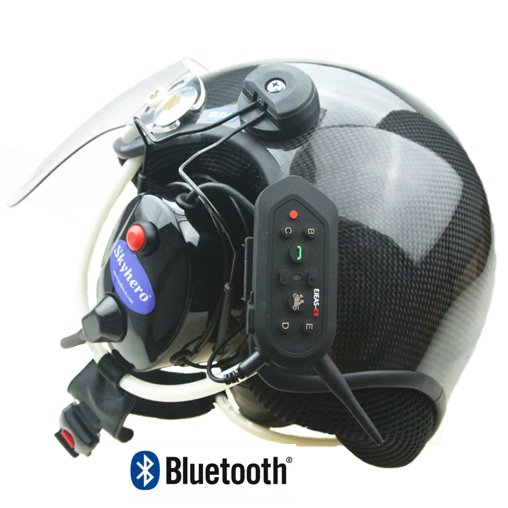 EN966 Standard Noise Cancelling Paramotor Helmet, PPG, Bluetooth Helmet drop shipping dealer