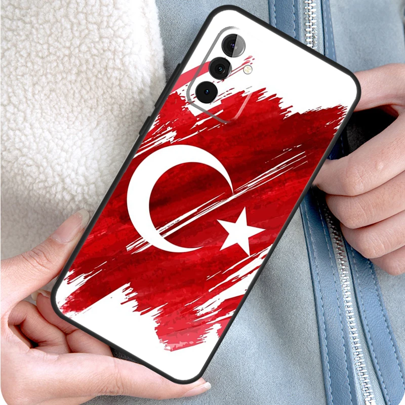 Turkey Flag Phone Case For Samsung Galaxy A54 A34 A14 A15 A25 A35 A55 A53 A33 A13 A52 A32 A12 A51 A71