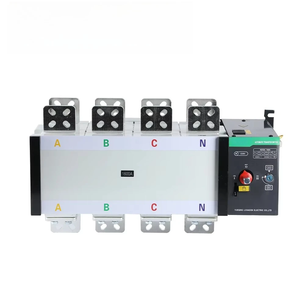 

NDQ5-1600A 4pole ATS Dual Power Automatic Transfer Switch For Generator High Performance Product Switches
