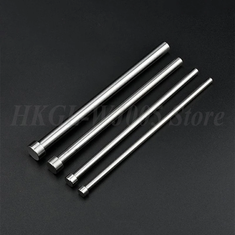Diametro 0,5-25 mm SKD61 Spille per espulsione stampo L = 100-500 mm Full Hard Die Ditale Espulsore dritto Asta di spinta Ago rotondo Personalizzabile