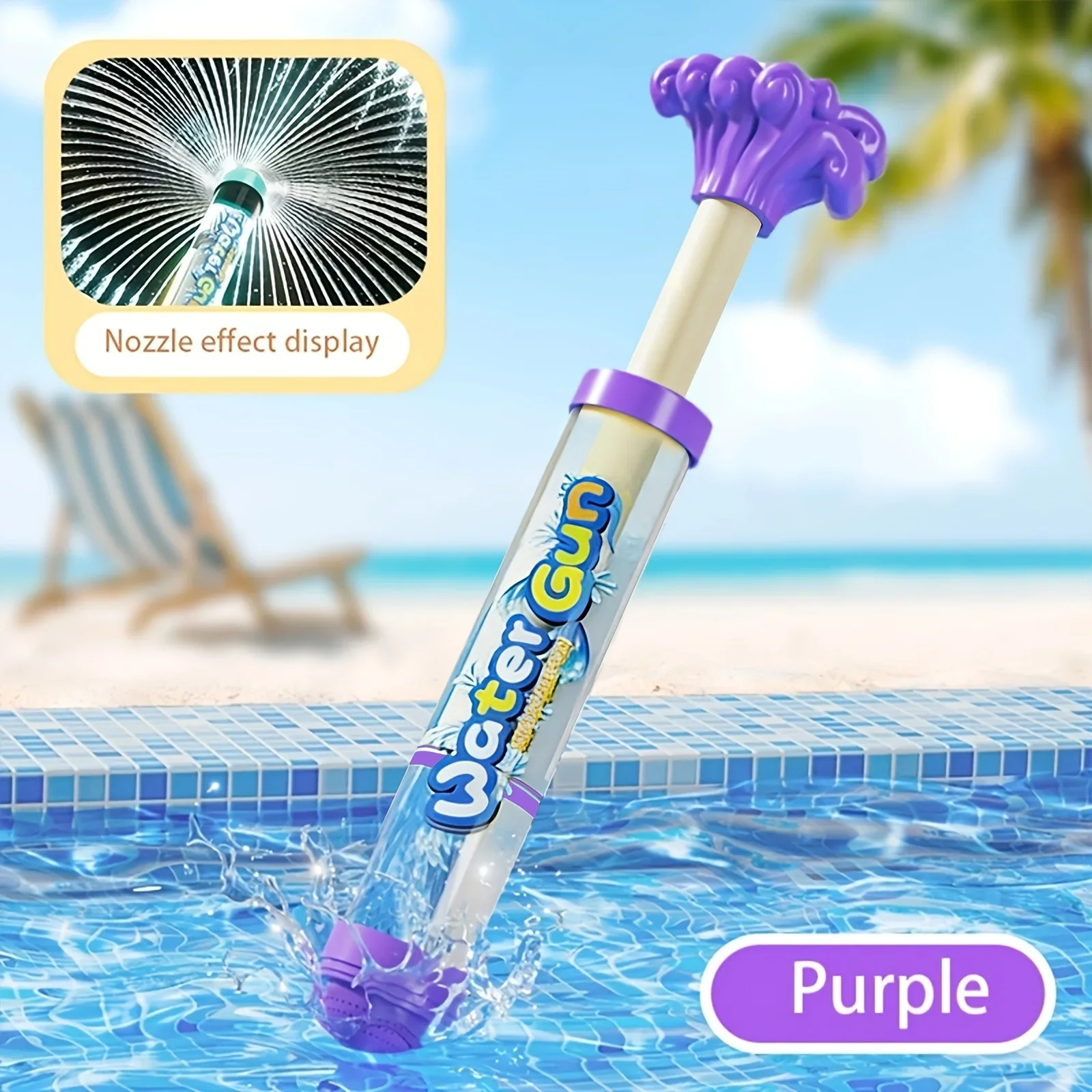 Wave Fireworks Water Gun, New Romantic Fireworks Design, High-pressure Pull-out Water Spray, Suitable for Swimming Pools - view 3