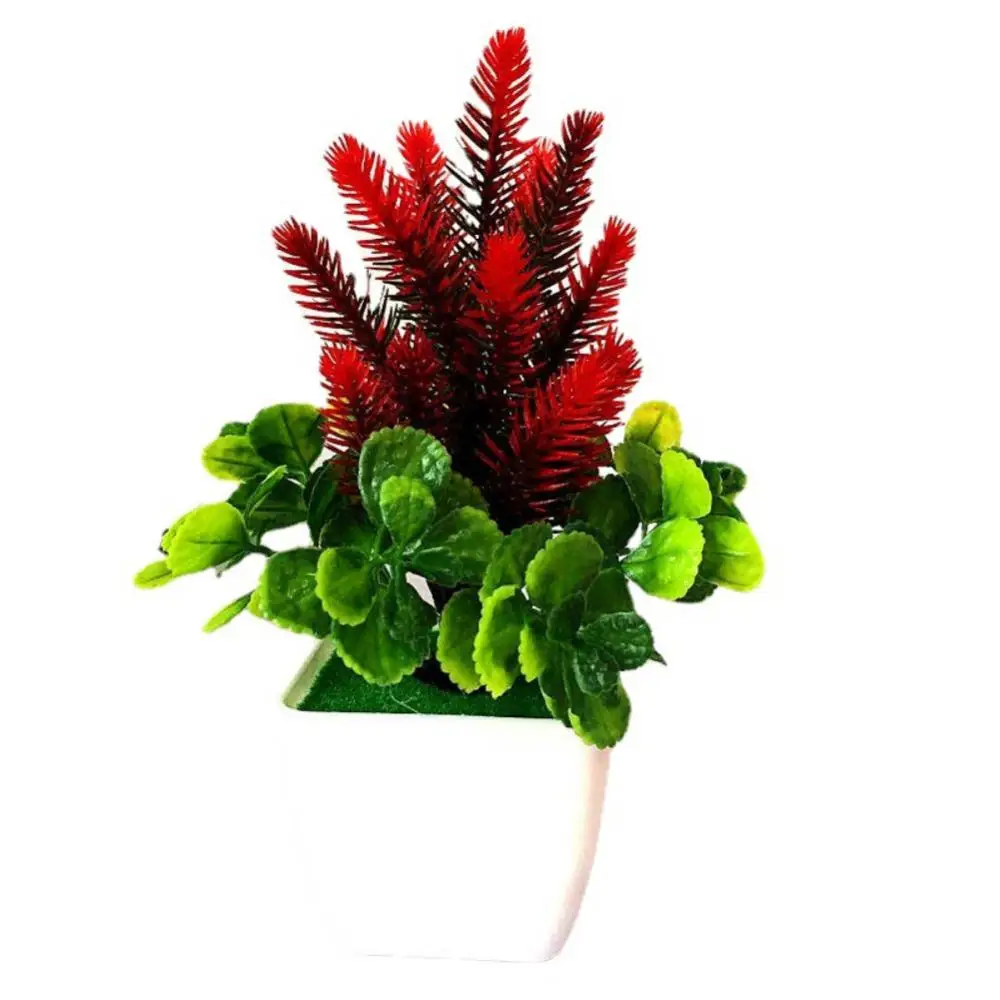 زهرة اصطناعية بلاستيكية لتزيين المنزل ، بوعاء بونساي ، لحفل الزفاف ، غرفة المعيشة ، مكتب ، حديقة ، مكتب ، الربيع والصيف #5