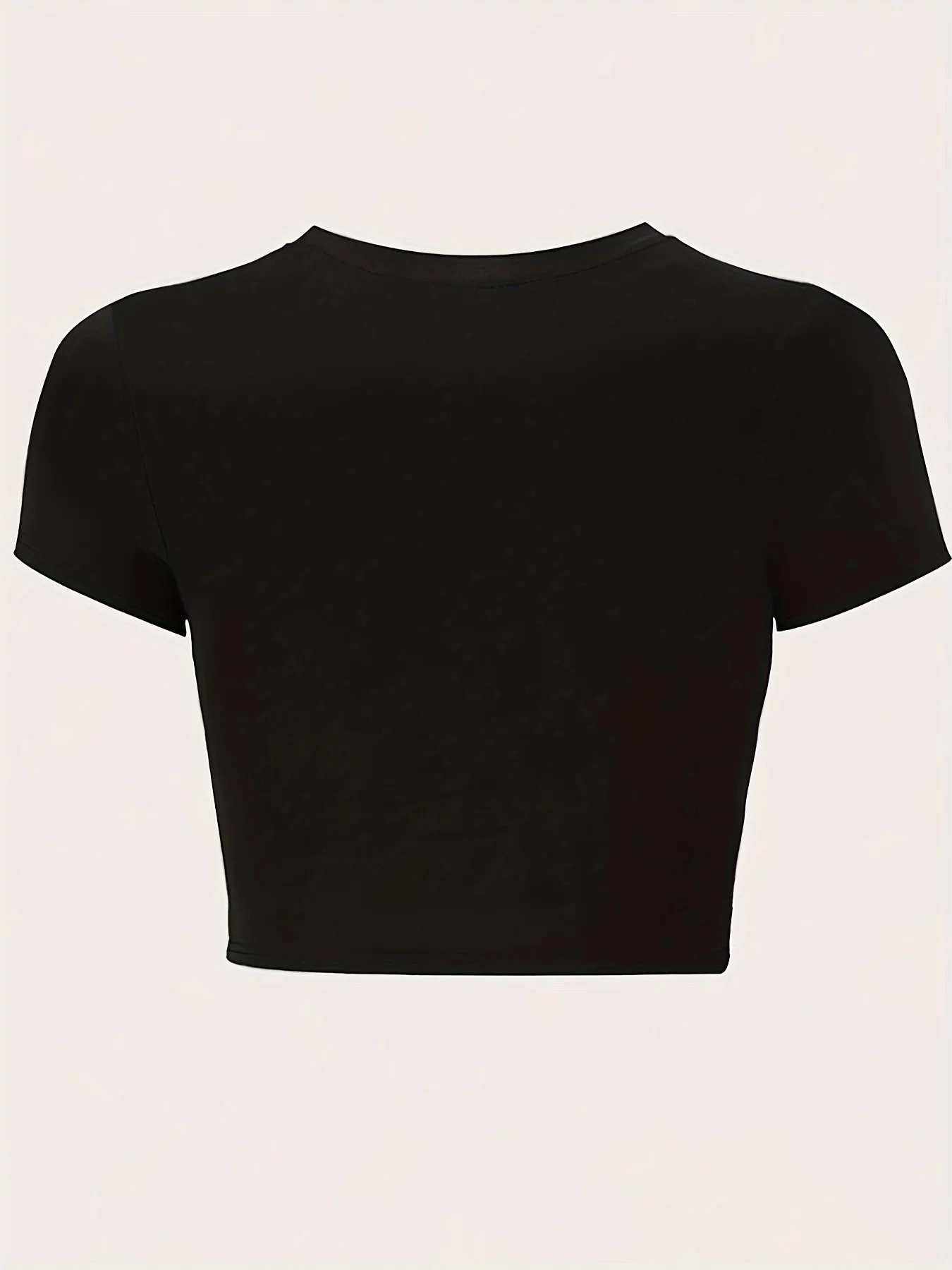 Neck Sleeve Summer Casual Ladies T Shirts Lettering Comfortable Women's High Elasticity Slim T-Shirt with Letter Print Round