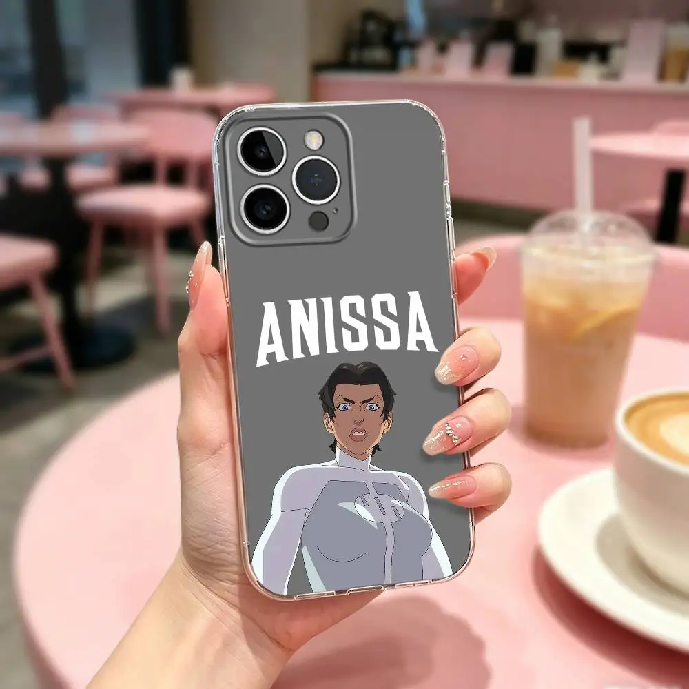 

Cool A-Anissa Phone Case For iPhone17,16,15,14,13,12,11 Plus,Pro Max Soft Transparent Cover