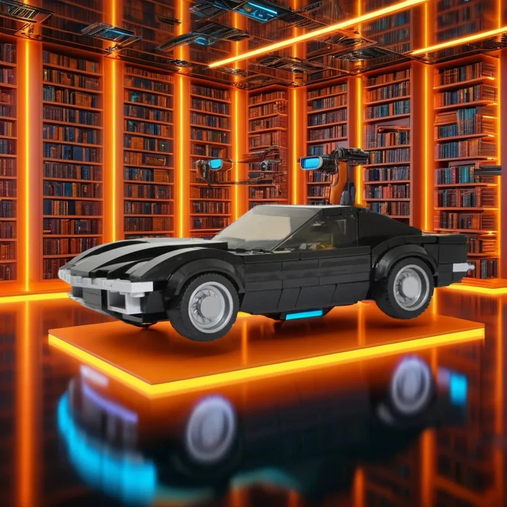 

215 шт. MOC классический спортивный автомобиль Chevroleted Corvetter C3 ретро мускулистый автомобиль DIY модель строительные блоки игрушки на день рождения подарок