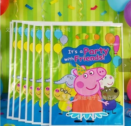 Bolsa de regalo de Peppa Pig para presentar regalos, fiestas, Navidad, bolsa de dulces, bolsa de snacks, bolsa de almacenamiento