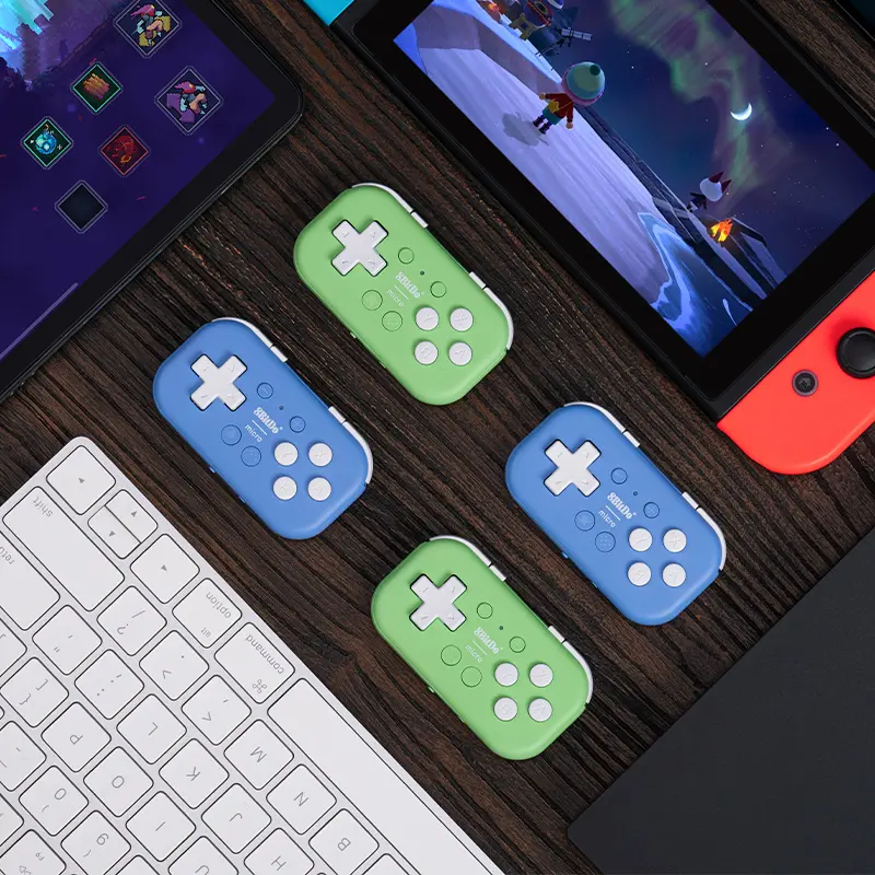 8Bitdo Micro Bluetooth Gamepad Pocket-sized Mini Game Controller for Switch, Android, and Raspberry Pi, Supports Keyboard Mode - 2