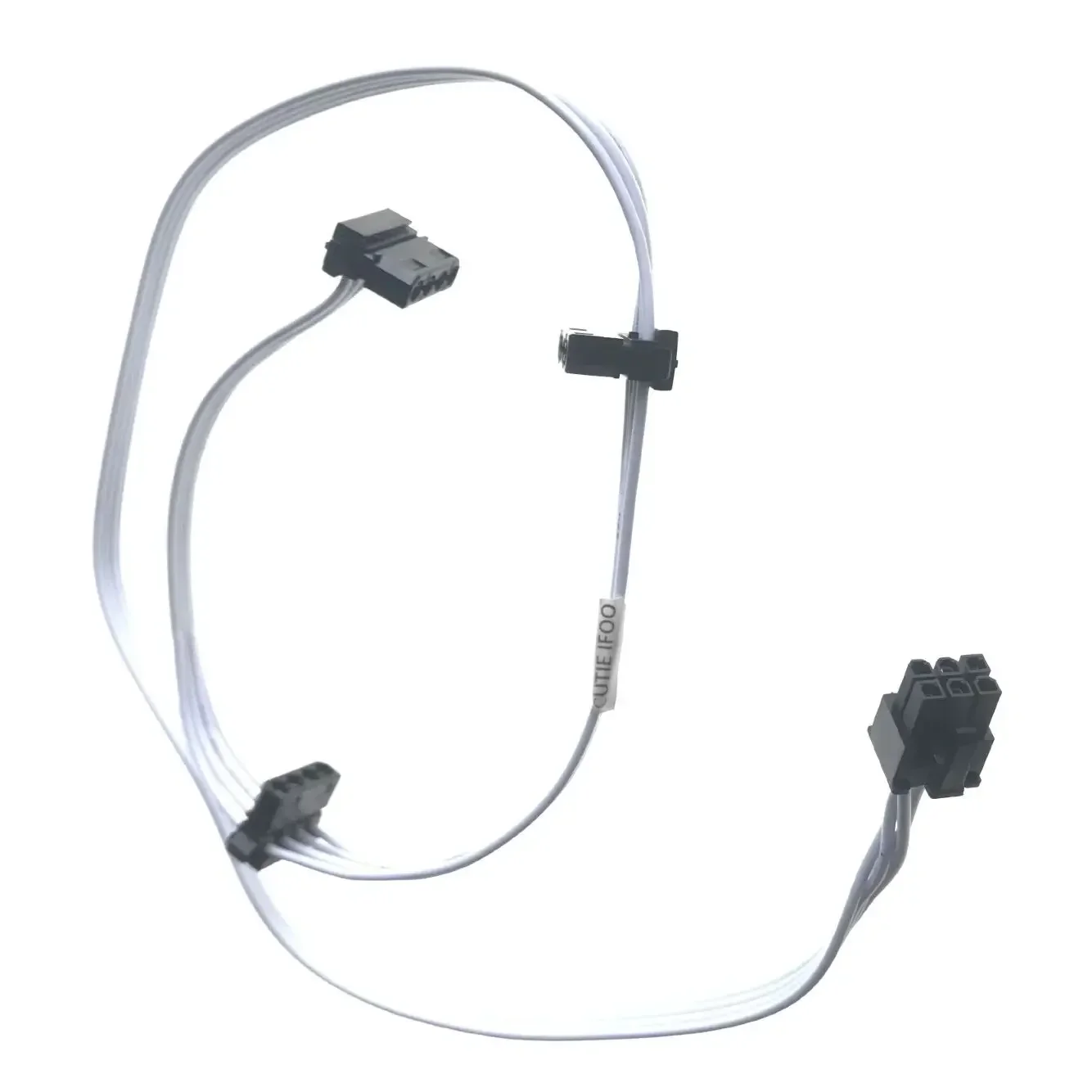 White Mainboard 6P to 3 Molex 4Pin IDE Power Module Cable For Seasonic Snow Silent FOCUS+ 1050W 750W KM3 M12II Evo XM2 860 XP2