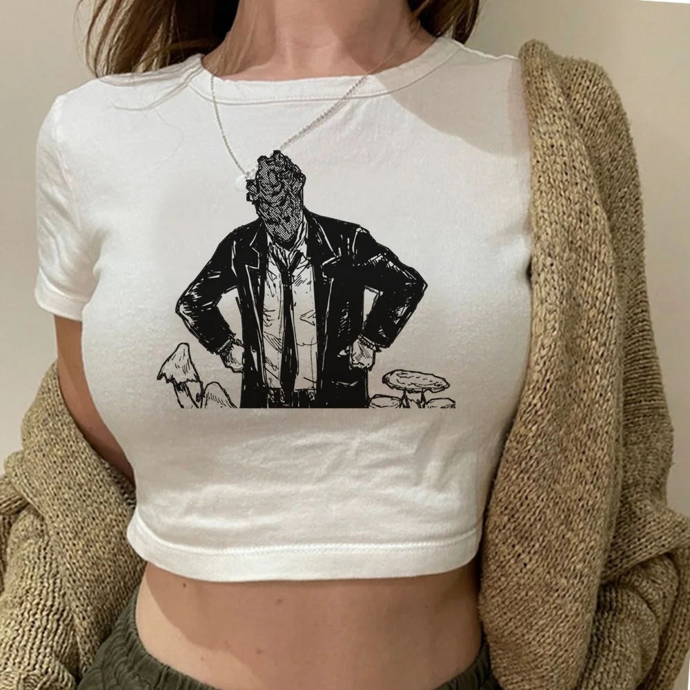 Dorohedoro crop top women harajuku summer emo manga scene  t shirt jojifuku summer harajuku party scene