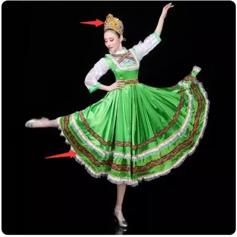 Russische etnische danskleding Europese Hof Prinses Folk Damesjurk