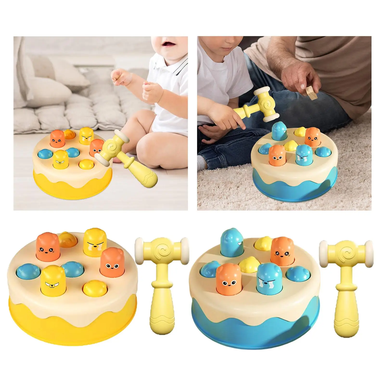 Whack A Hamster Game Interactive Toy Improve Children Hand Eye