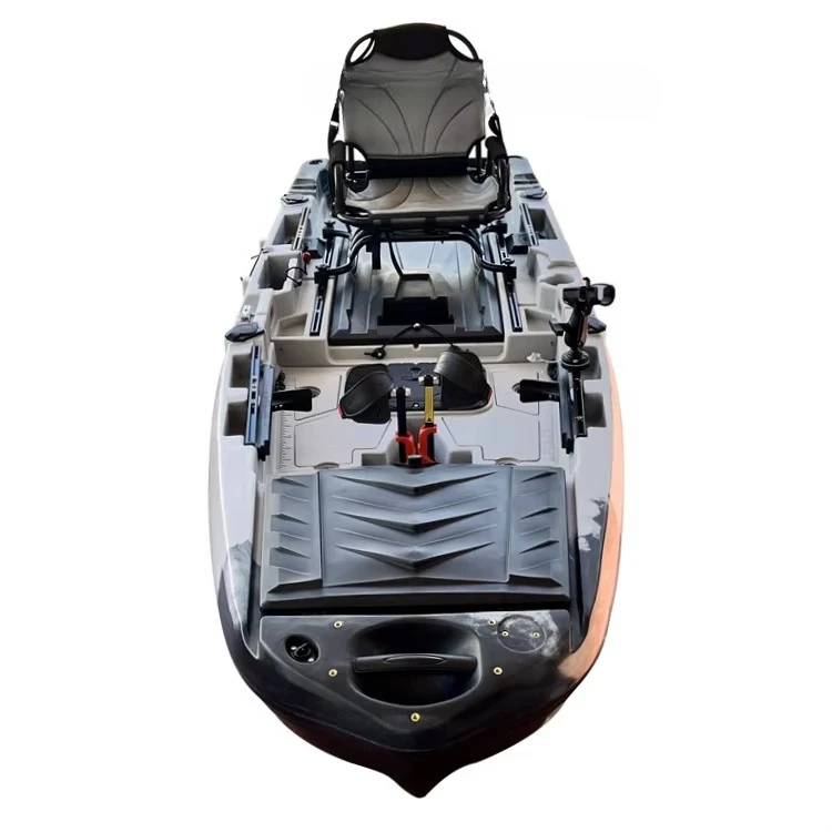 Pedal Motor Kayak 10ft Single Fishing Boat CE Certified 60L Live Well Storage 1 Person Eco-Friendly Durable