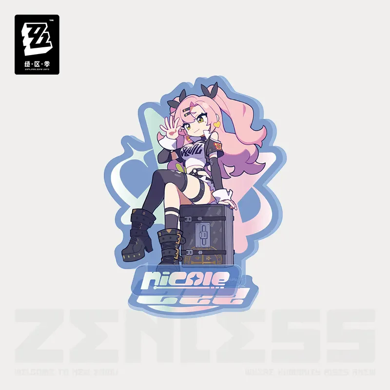 [Genuine] miHoYo Game Zenless Zone Zero Acrylic Plaque Hoshimi Ellen Nicole Zhu Yuan Desktop Ornament Prop Cosplay Xmas Gifts