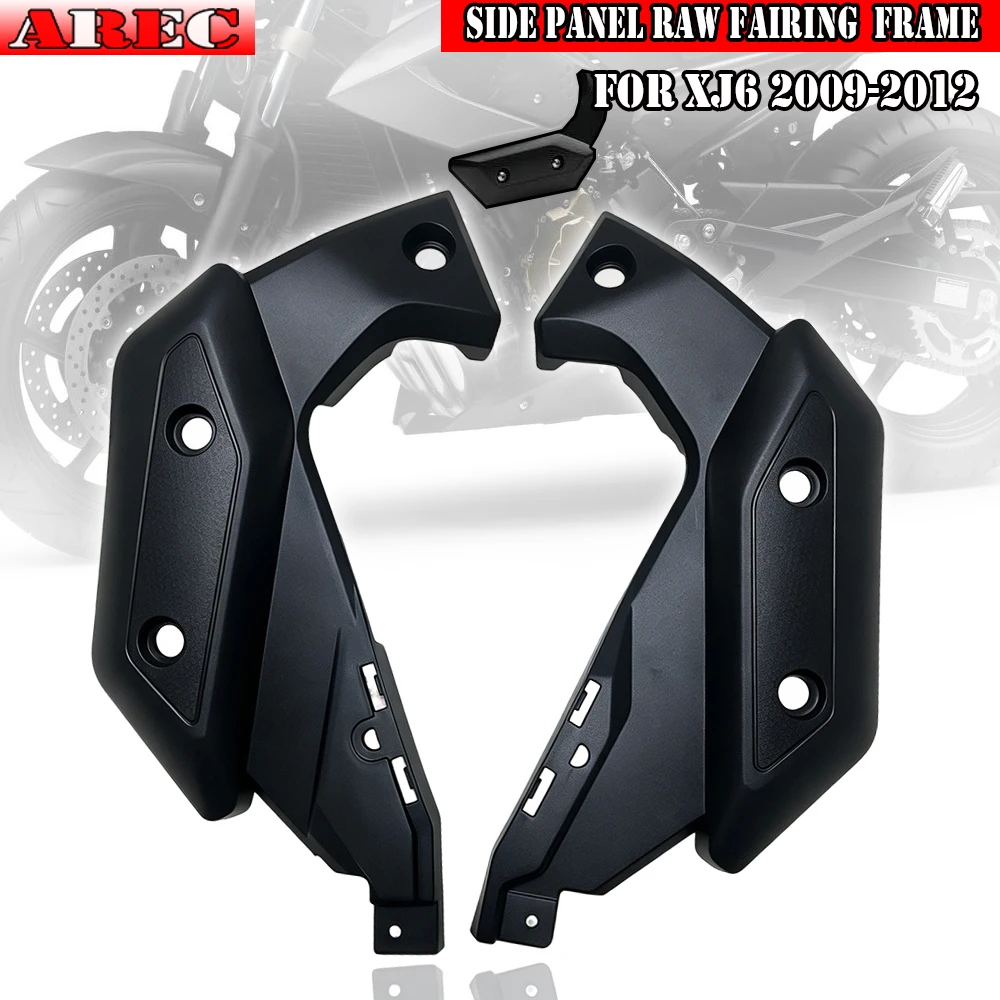 Matte Black Motorcycle Fairing For Yamaha XJ6  XJ 6 2009-2012 2010 2011 Side Panel Raw Fairing Bodywork Frame Cowls Cover