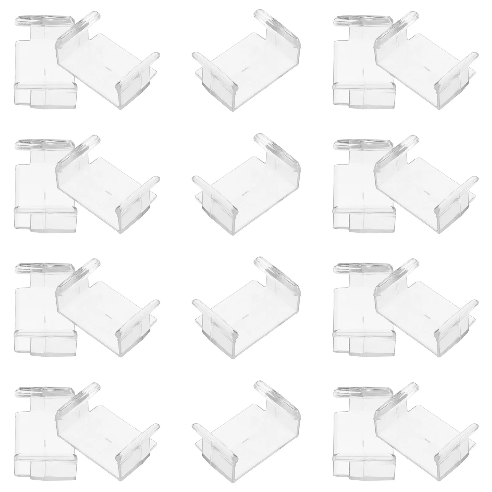 20pcs Precision Track Stabilizer Clamps Fastener For Train Track Connection Stable Buckle Locks Secure Assembly Transparent